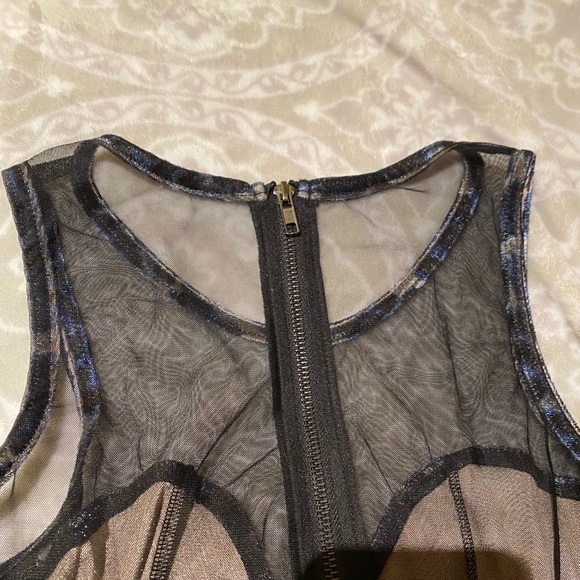 Millau blue cheetah velour dress NWT! - Picture 4 of 5